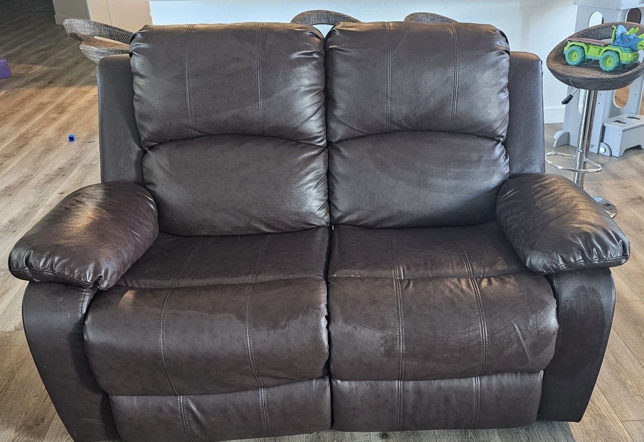 leather brown furniture