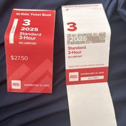 20 Rtd Bus Tickets For 20$