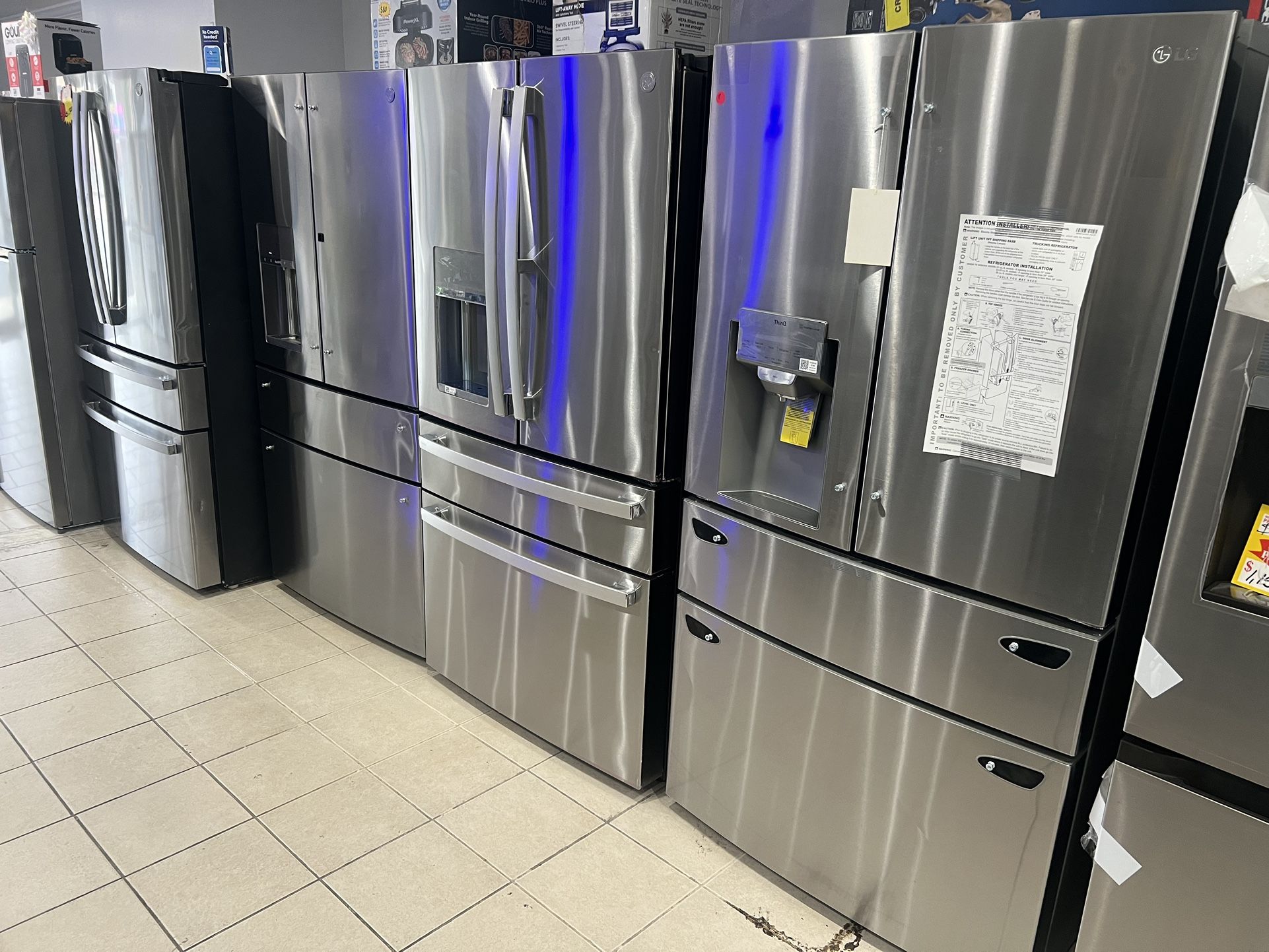 Refrigerators, Stoves, Dishwasher, Wall Oven, Microwave Over The Range, Freezer