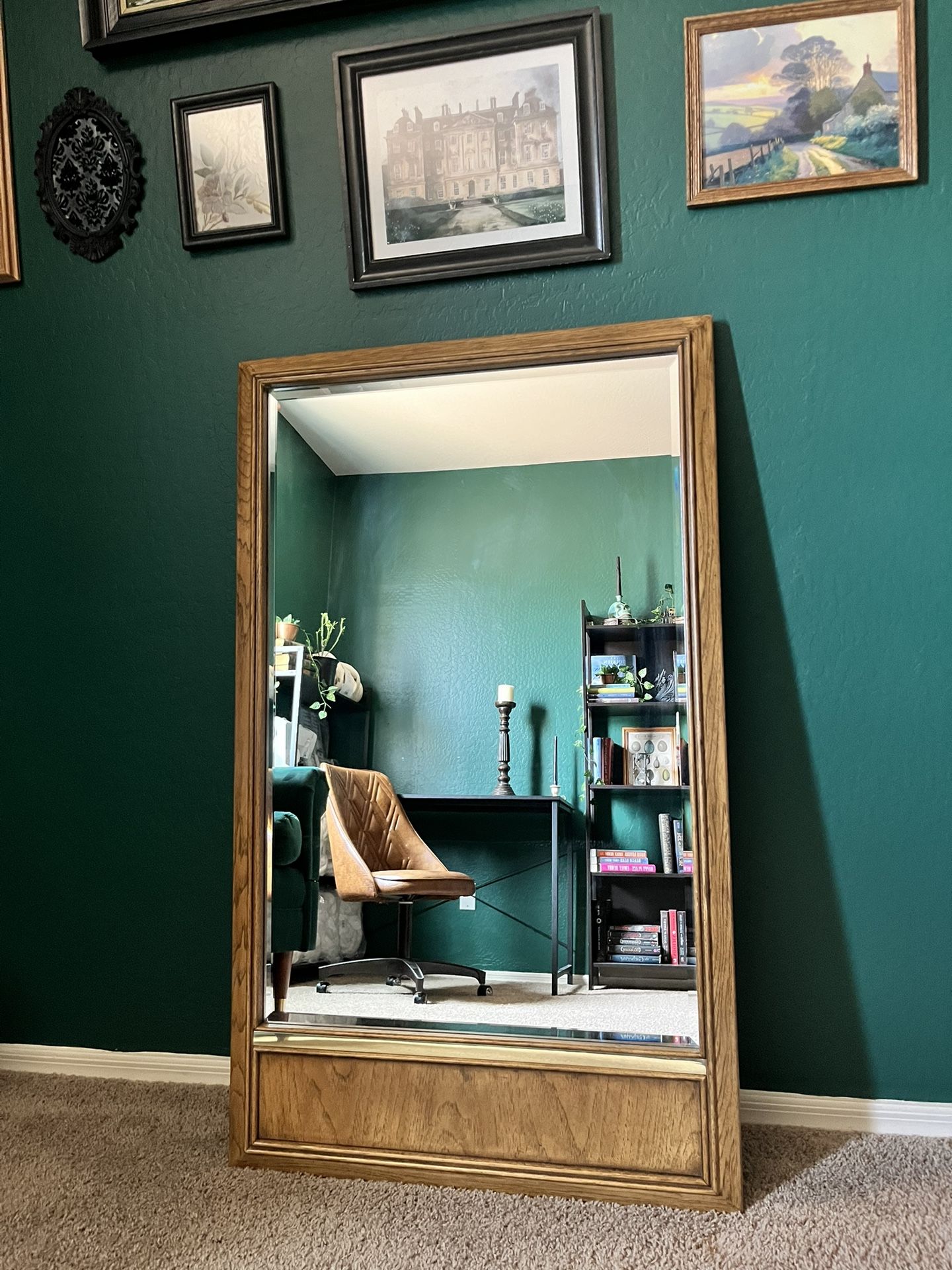 Vintage Drexel Wood Framed Mirror