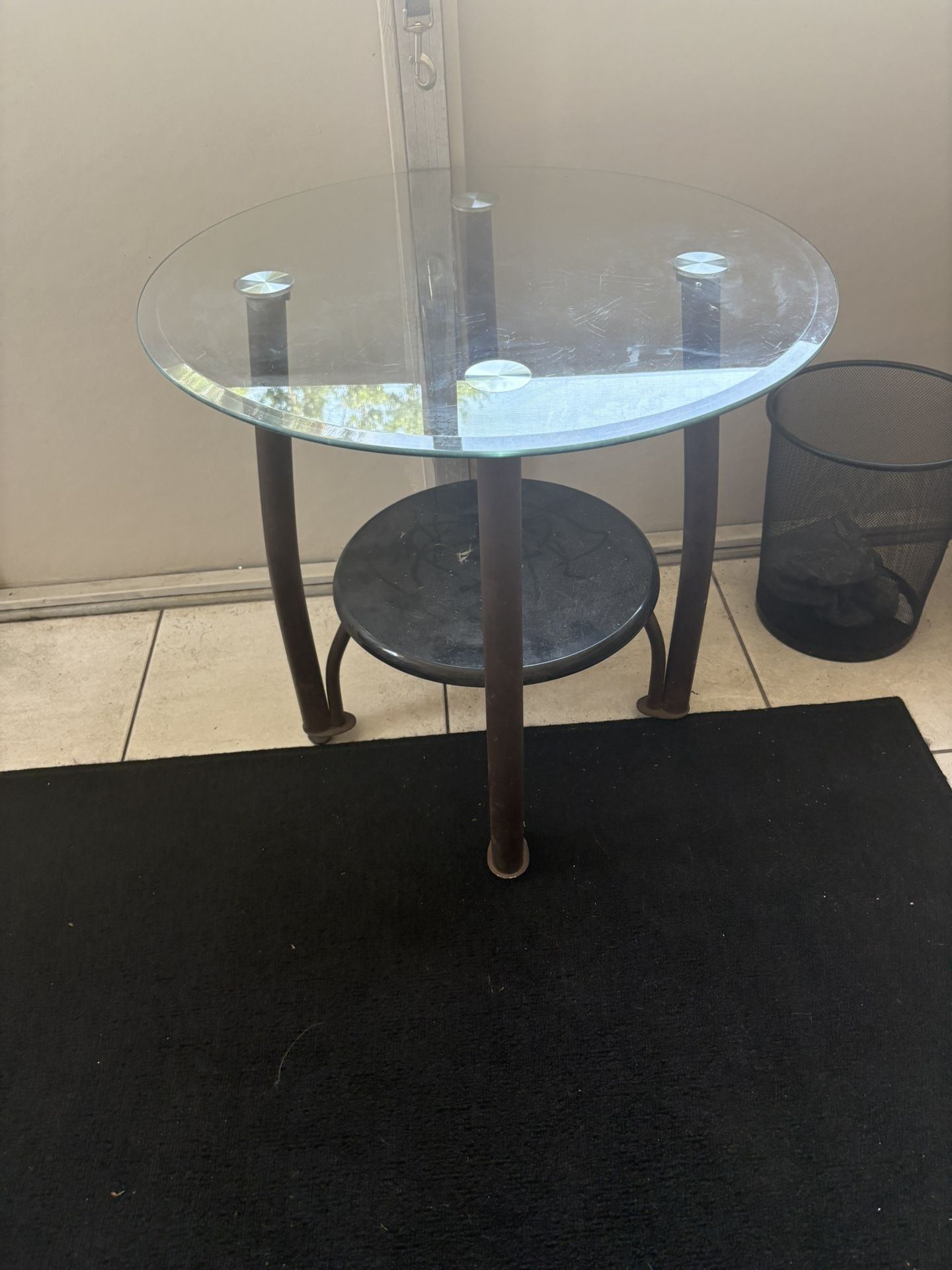 glass end or coffee table