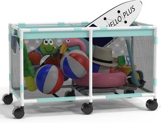 235 Gallon Swimming Pool Storage Organizer Bin on Wheels