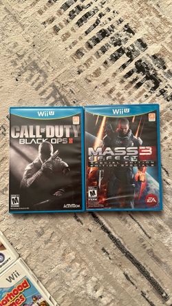 Wii U Call of Duty: Black Ops II & Mass Effect 3 - Blue Cases