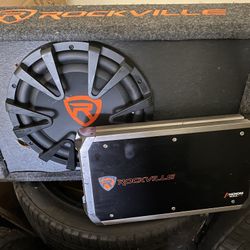 Rockville Subwoofer & 4 Channel Amplifier Combo