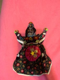 Handmade folk kyrgyz doll 12 inches