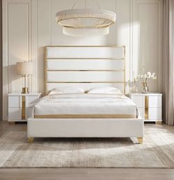New In Box King Bed Frame With Mattress (Read Description Below)