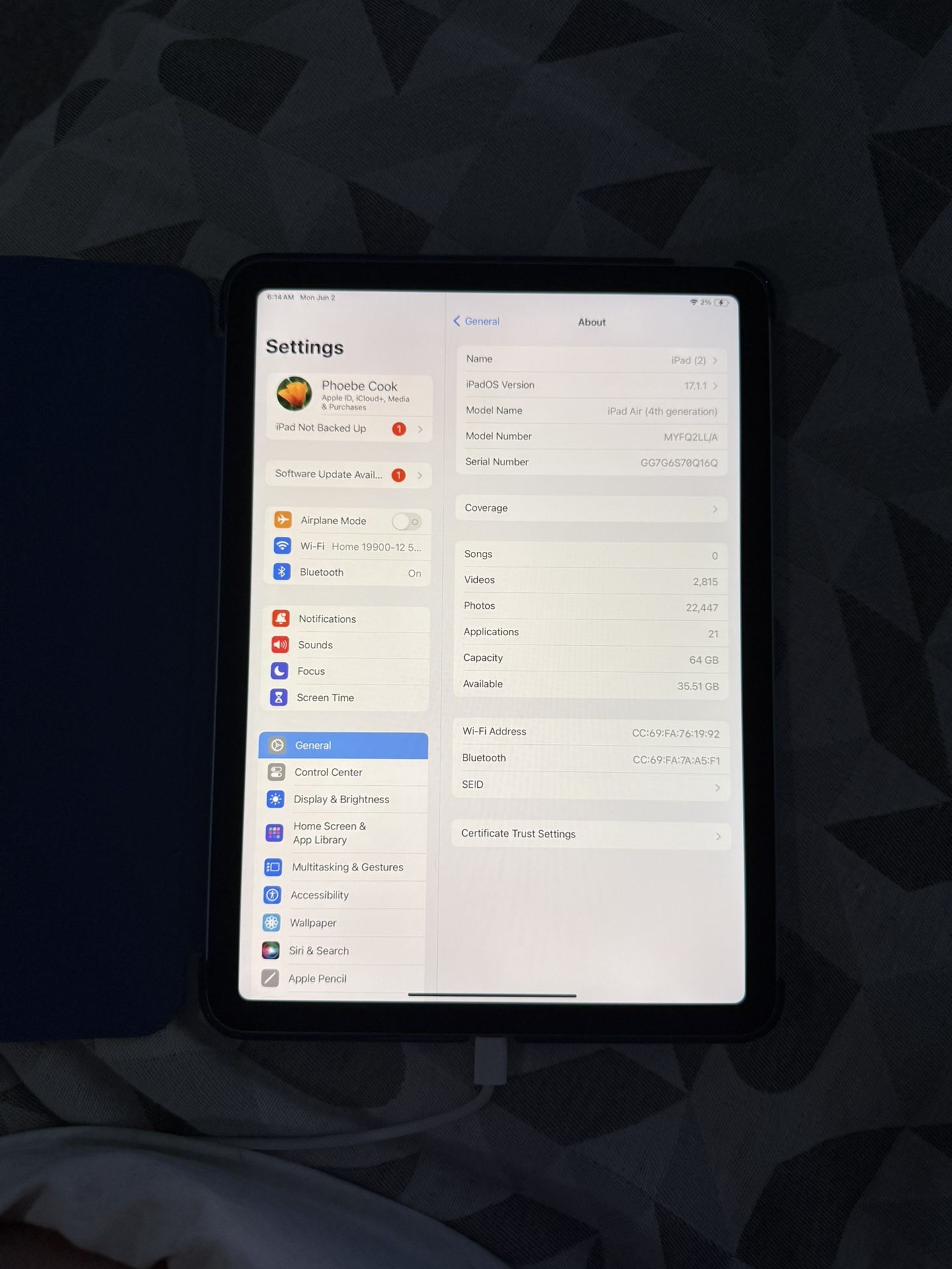 iPad Air 4th Generation - 64gb