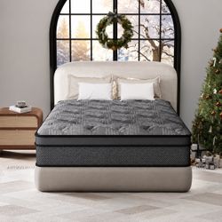 Twin Firm Hybrid Memory Foam 12 in. Pillow Top Edge Support Mattress,