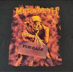 Megadeth “For Sale” Band T-Shirt XL – Official 2022 Concert Metal Tee