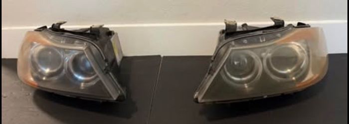 BMW E90 E91 3 Series OEM ZKW Bi-Xenon Adaptive Headlights Pair L&R (contact info removed)2741 742.