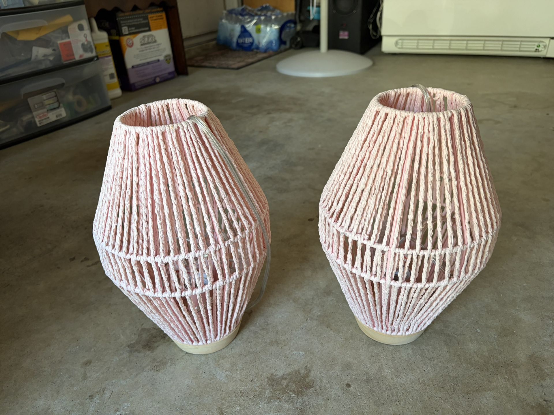 2 New Pink Lamps