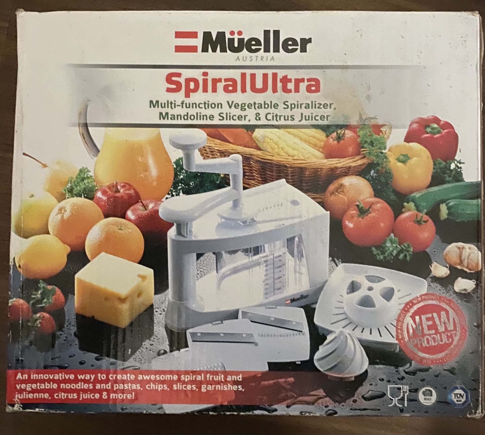 SpiralUltra Multi-function Vegetable Spiralizer Mandoline Slicer, & Citrus Juicer