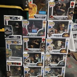 Jurrasic World Dinosaurs Funko Pops