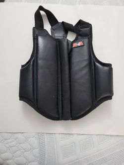 ATA Taekwondo Karate Black Belt Academy Child's Large  Chest Protector 