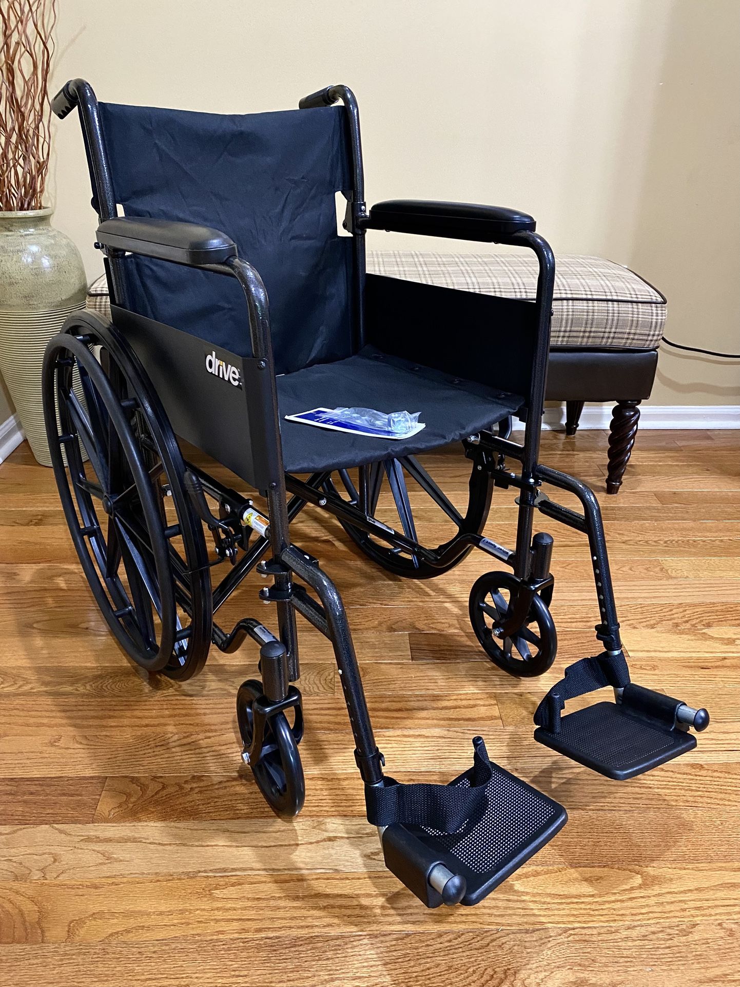 Brand New Drive Silver Sport 1 Wheelchair-Powder Coat Folding Frame