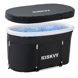 Ice Bath Tub, Folding Portable Inflatable Cold Tub with Lid For Sale $19.00 50%+ OFF Retail $39.99 NEW IN BOX