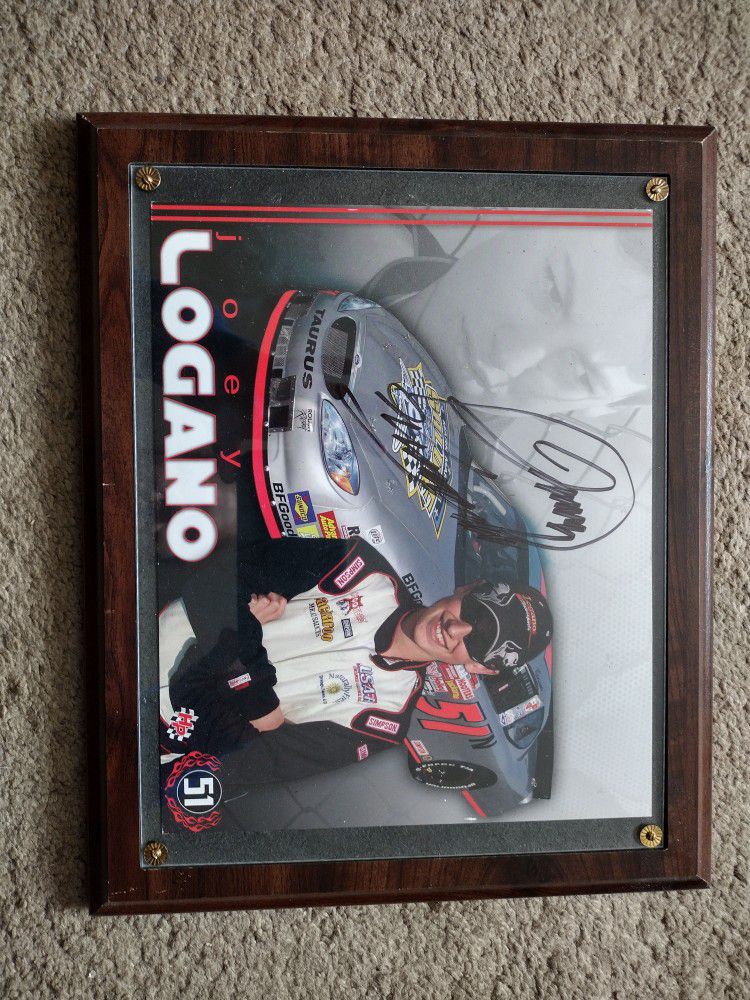 Signed Joey Lagano NASCAR Photo 
