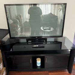 Entertainment TV Stand with 3 Side Tables