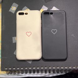 iphone 7+ heart cases