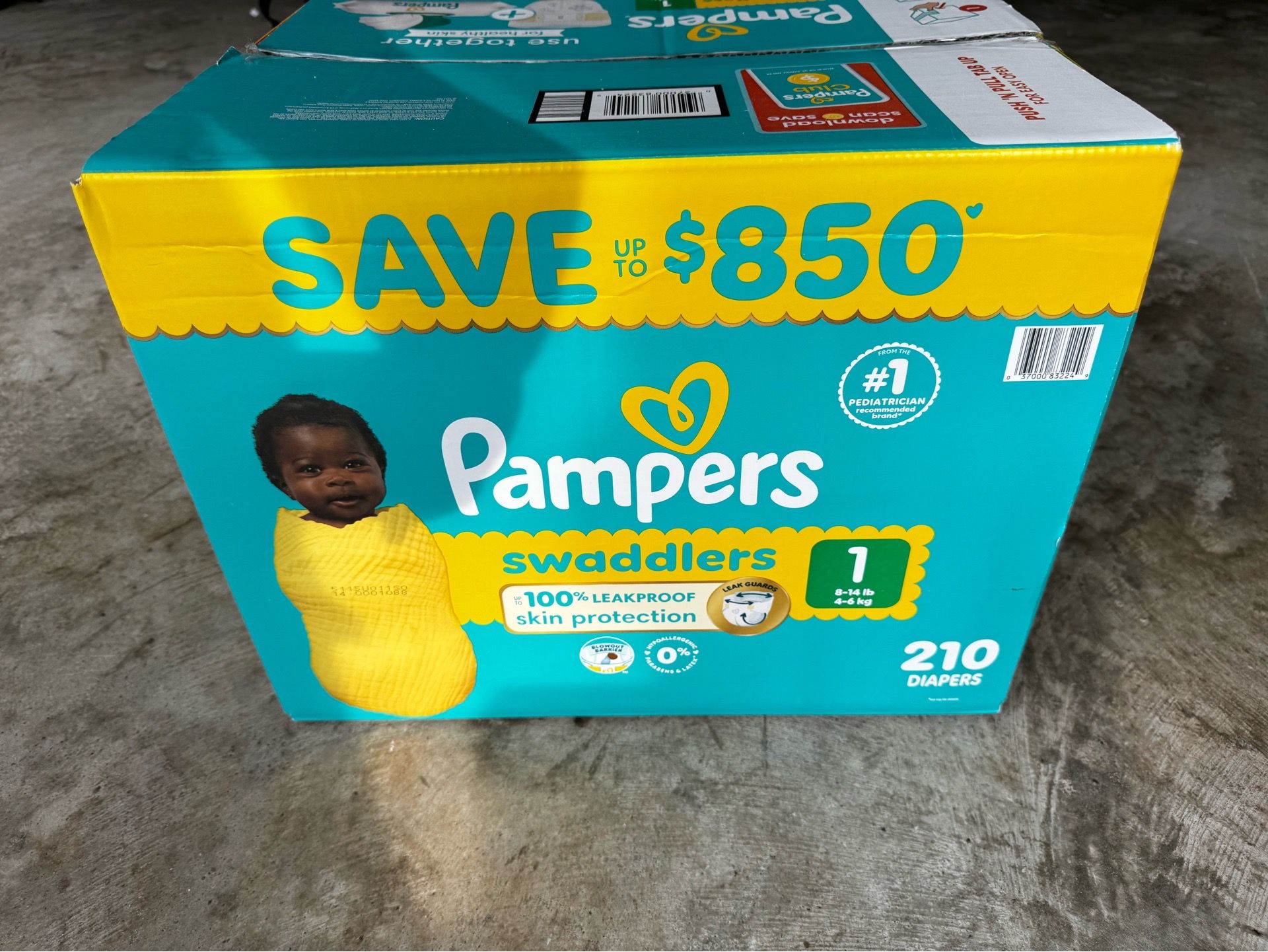 Pampers size 1
