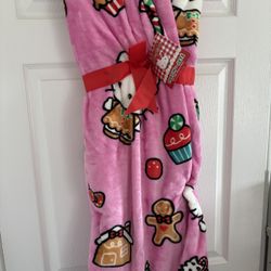 Hello Kitty Gingerbread Blanket 