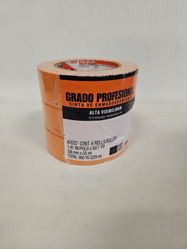 3M Pro Grade 3pk 1.41" X 60.1 Yd Masking Tape I-7769