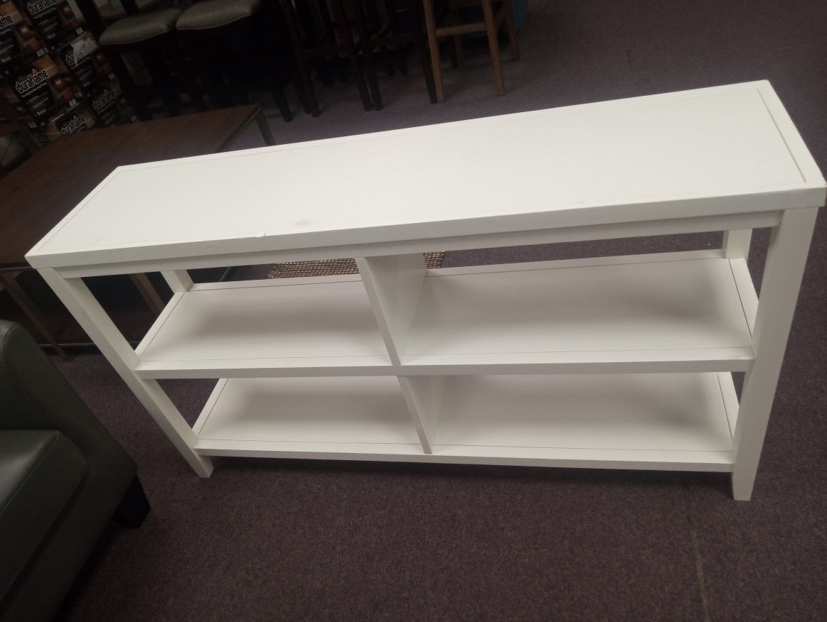 White TV Stand / Console Table / Bookshelf 