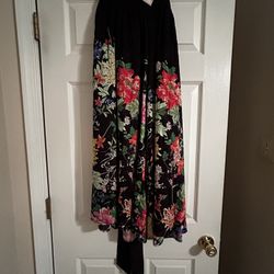Johnny Was designed palazzo cropped pants size 