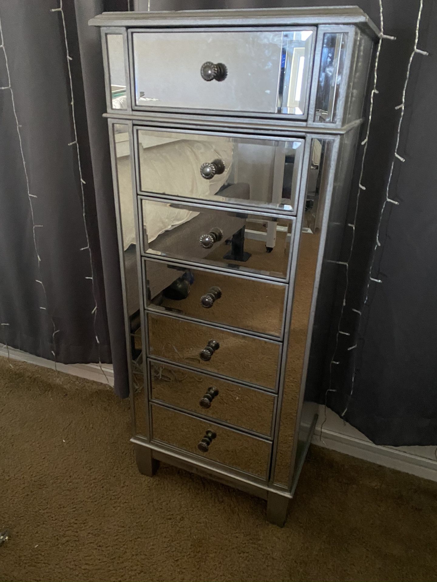 Pier 1 Hayworth Mirrored Dresser / drawers/armoire for Sale in Torrance, CA OfferUp