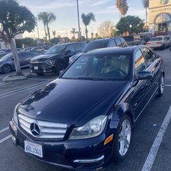 Blue Black Mercedes Benz C-250