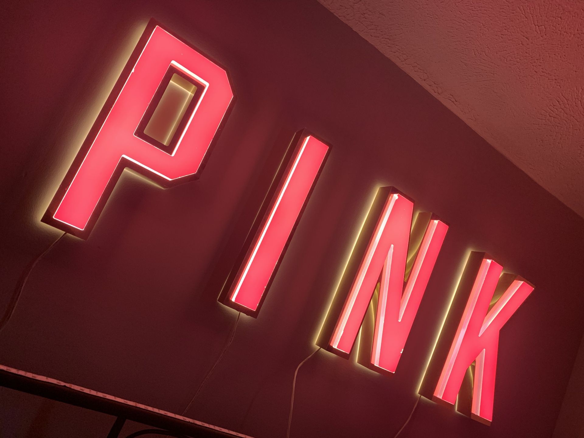 Victoria’s Secret Pink Storefront LED Sign