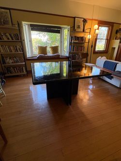 Vintage post mode lacquered  dining table