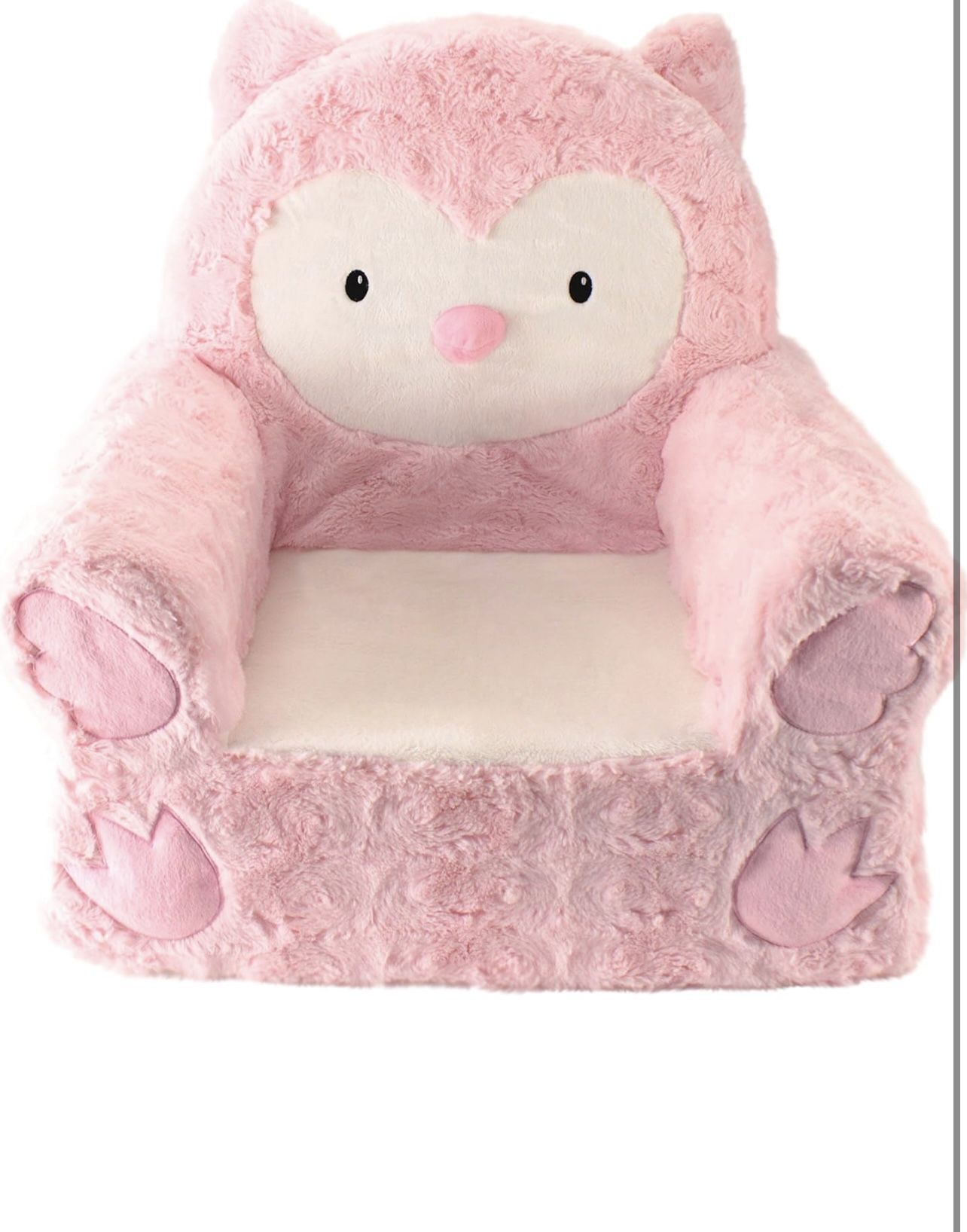 Animal Adventure | Sweet Seats | Character Chair | Pink Owl, Larger :14" x 19" x 20"