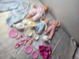 girls mixed toy lot baby play