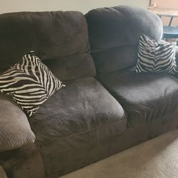 Used Fluffy Chocolate Love Seat
