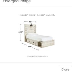 Twin Bed With Storage 