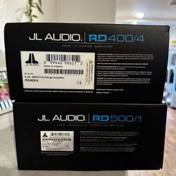 Jl Audio Rd 500/1 Monoblock Amplifier Jl Audio Rd 400/4 Amplifier $500.00 For The Pair  