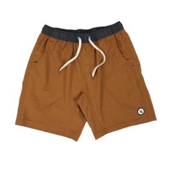 Vuori Kore Shorts Mens Medium M Tan 8” Inseam Lined Gym Running Training V302