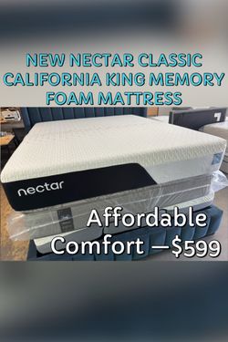 NEW NECTAR CLASSIC CALIFORNIA KING MEMORY FOAM MATTRESS