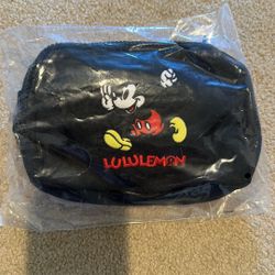 New Black Lululemon Mickey Mouse Everywhere Belt Bag