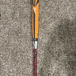 Orange Easton Mako Baseball Bat