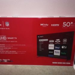 Tv 50 ''  TCL  Roku 4K UHD  smart Tv