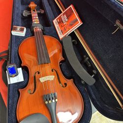 4/4 Bellafina Violin with Bow, Digital Tuner, Shoulder Rest, Extra Strings $150 Firm
