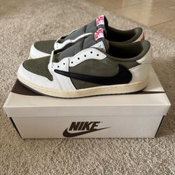 Jordan 1 Low Travis Scott Medium Olive Size 13