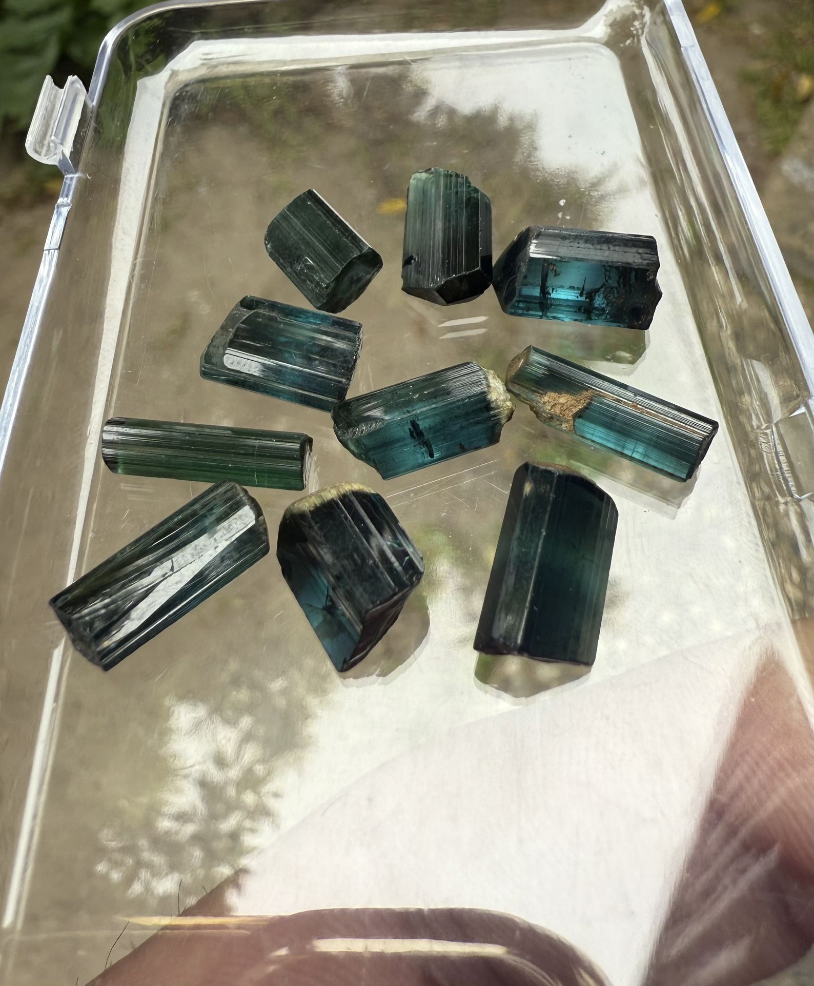 45 Carats Natural Top Bluish Colour Tourmaline Lot From Afghanistan