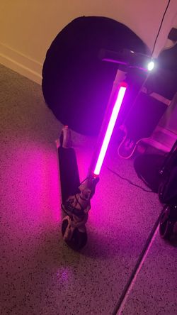 Pink LED scooter
