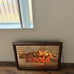 Vintage Coors Mirror