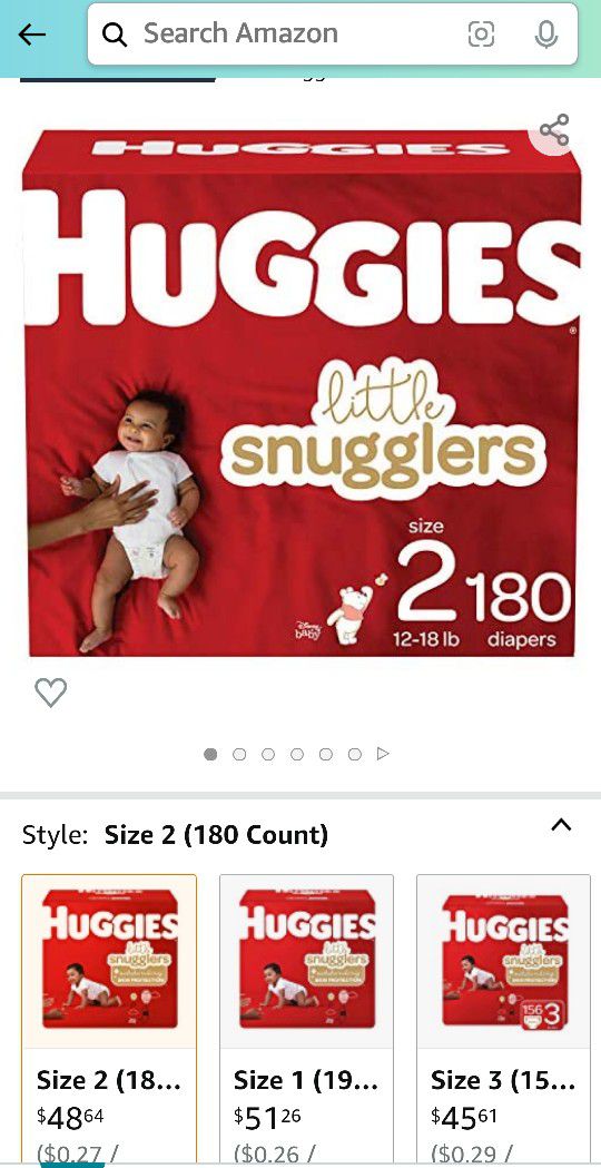 Huggies little snugglers - Size 2
