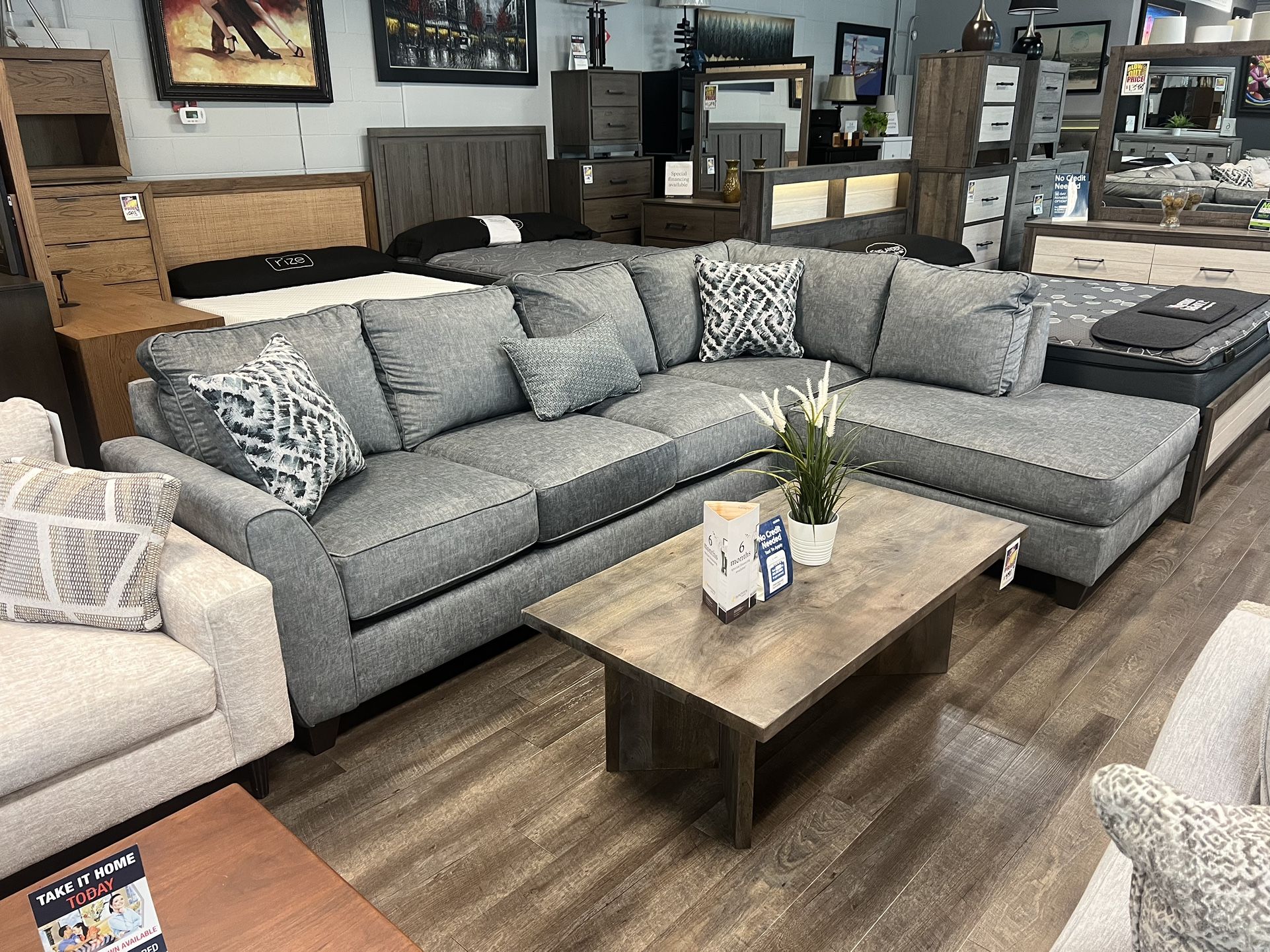 Lancaster Sectional 124” X 86”