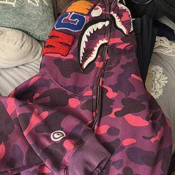 A bathing Ape purple Camo jacket